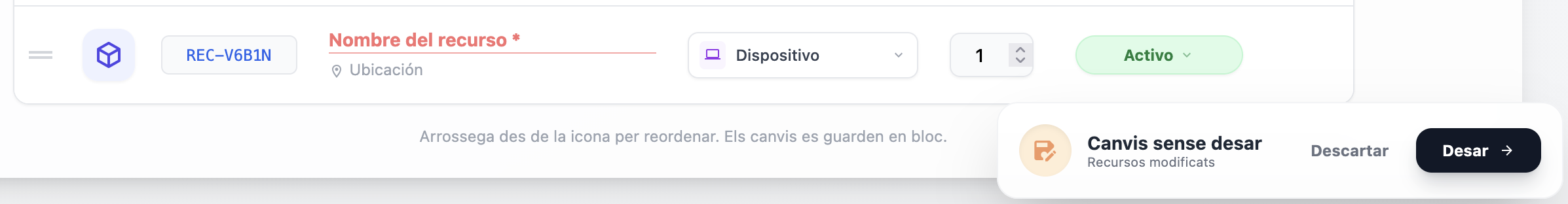 pestanya recursos